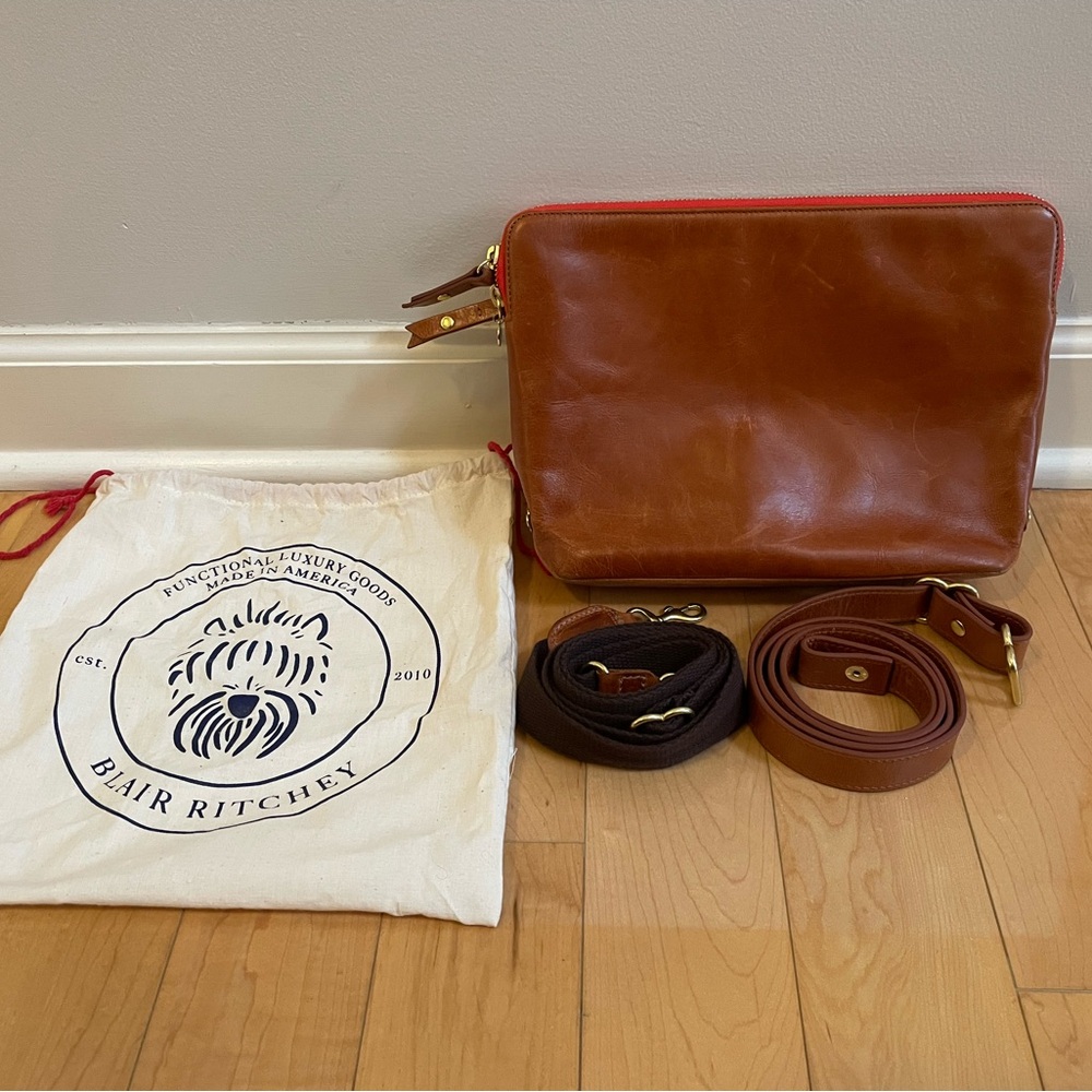 Blair Ritchey PAK chestnut with poppy zipper